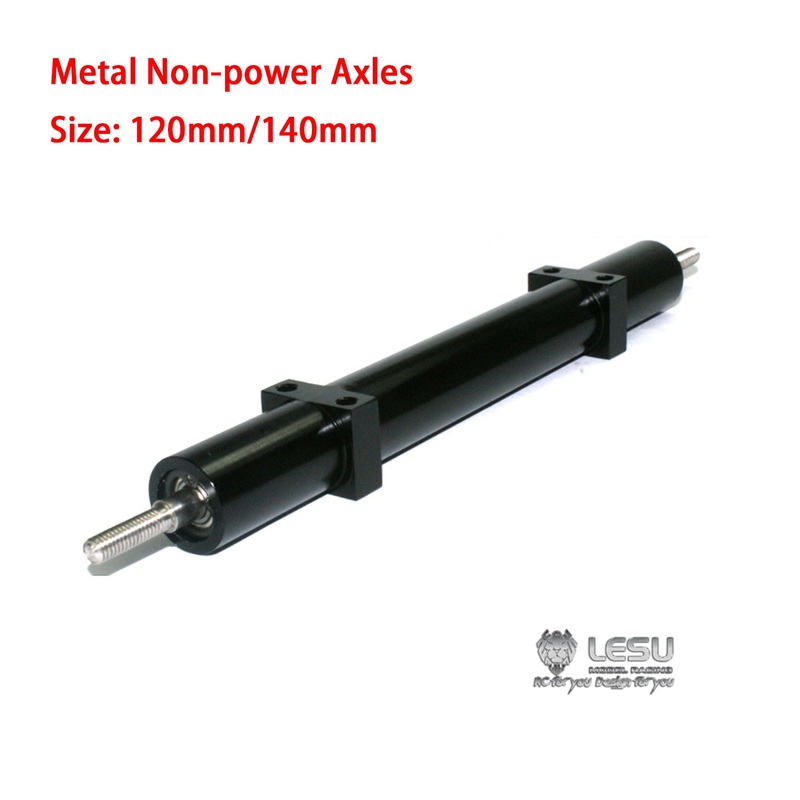 LESU Metal Non-power Axles CNC Accessory Part for DIY 1/14 TAMIIYA Radio Controlled Tractor Truck Trailer Vehicle Cars Model 120MM Axle