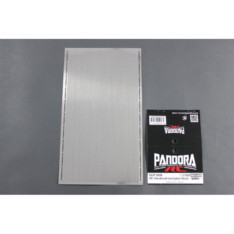 Pandora RC Checkered Steel Place Decal Sheet 3D Graphic