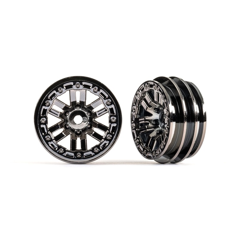 9768-BLKCR Wheels, 1.0” (Black Chrome) (2)