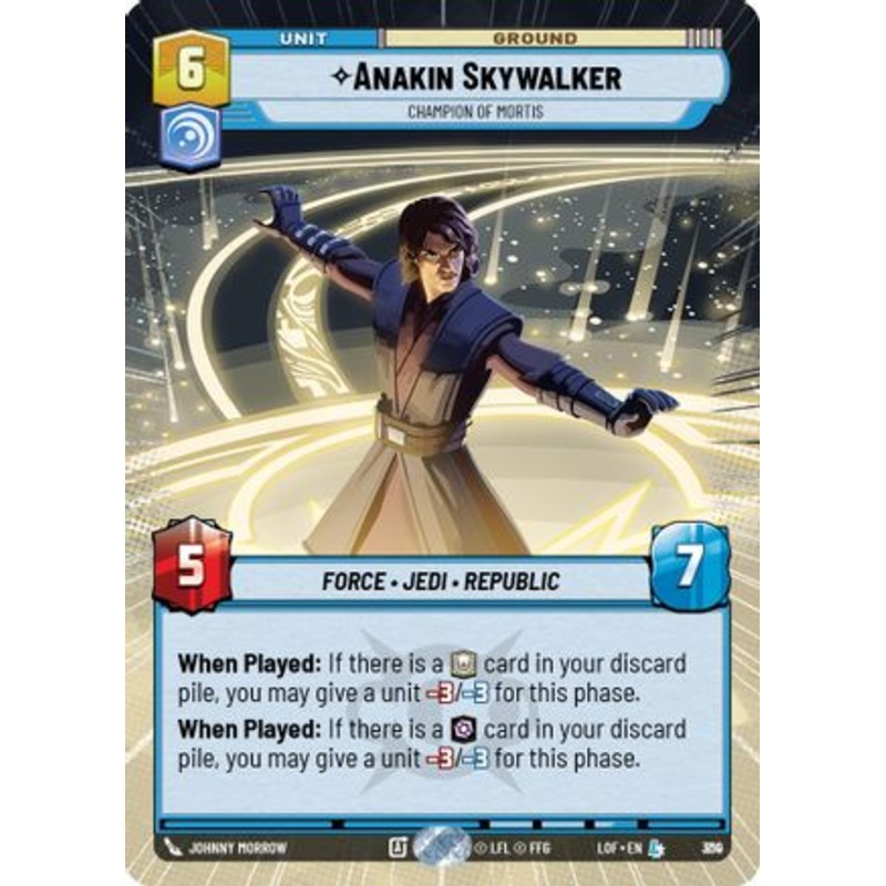 Anakin Skywalker – Champion of Mortis (Hyperspace Foil) (810) – Legends of the Force Foil Near Mint