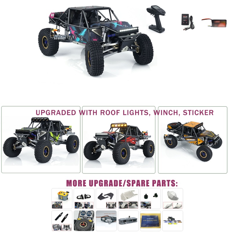 Capo U4 Queen CD1582X 1/8 Scale RC Crawler Truck 2 Speeds Remote Control Racing Vehicles Model RTR Car Model Upgrade Parts Winch LCD ESC Servo Motor  DIY Accessories 1PC RTR RC Crawler A
