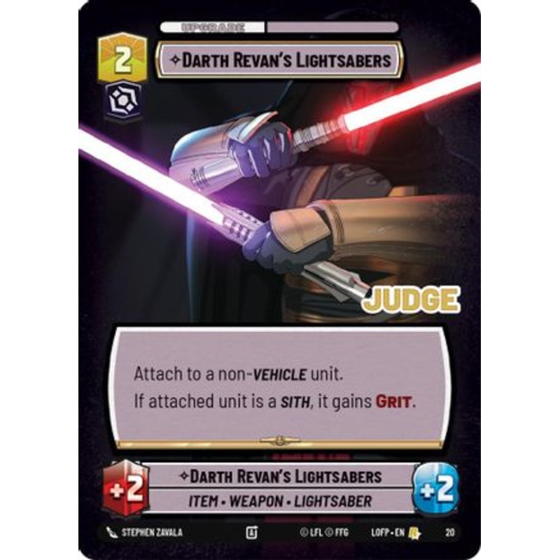 Darth Revan’s Lightsabers (20) – Judge Promos Near Mint