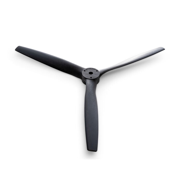 E-flite Twin Timber 10×7 3-Blade Propeller, CCW (Green Adapter)