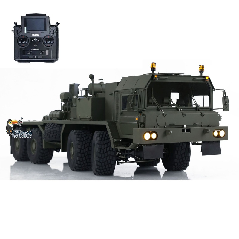 TOUCAN 8×8 1/14 RC Tractor Truck SLT56 Full Metal Remote Controlled Military Transport Car PNP Painted Model FlySky PL18 Lite