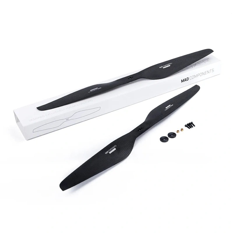 MAD FLUXER PRO MATT 11×3.7 Inch Carbon Fiber Drone Propeller D6-D12(M3x2)