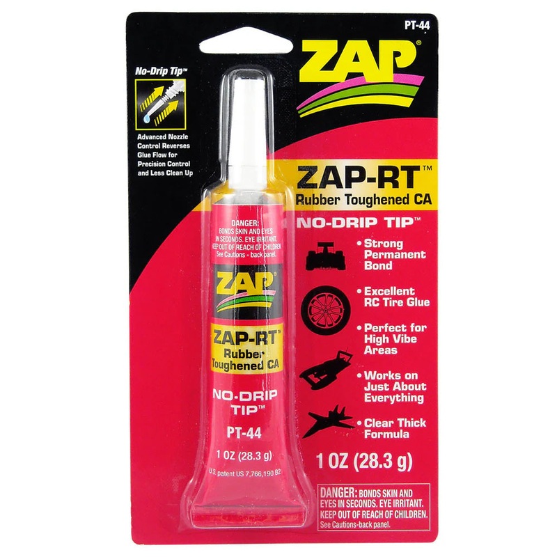 ZAP-RT Rubber Toughened CA 1oz Clear Glue Tube [Zap] PT-44