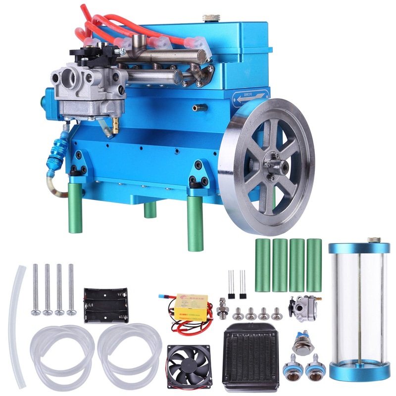 32cc Four-cylinder In-line Water-cooled Gasoline Engine for RC Car Ship Golden