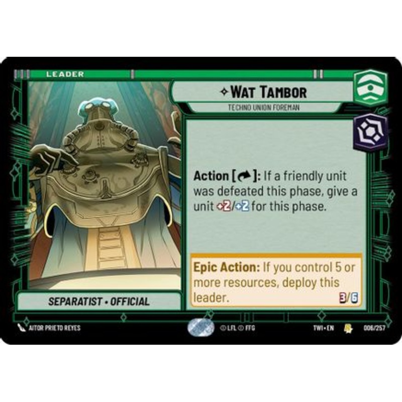 Wat Tambor – Techno Union Foreman (006/257) – Twilight of the Republic