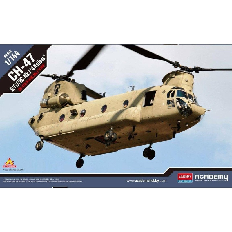 ACADEMY 1/144 CH-47D/F/J/HC.Mk.1 “4 Nations” *Aus Decals*