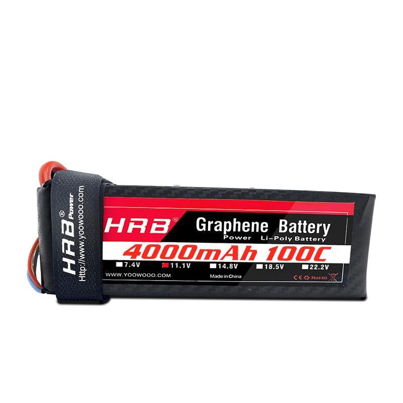HRB 2S 3S 4000mah Graphene 7.4V 11.1V Lipo Battery 4S 100C 14.8V XT90 XT60 Deans T EC5 5S 18.5V 6S 22.2V RC Airplanes FPV Drone Car Parts 2S 7.4V Deans China