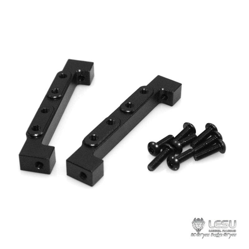 LESU Spare Part Steering Diff Locked Front Double Servo Metal Fixed Holder for 1/14 Radio Controlled Tractor Truck Tamiiya Model for Short Servo & Standard Servo G-6001