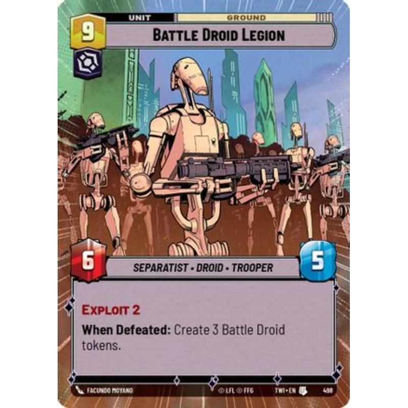 Battle Droid Escort (Hyperspace) (05/10) – Twilight of the Republic Weekly Play Promos