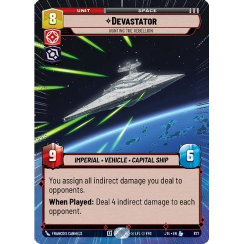 Devastator – Hunting the Rebellion (Hyperspace Foil) (877) – Jump to Lightspeed Foil
