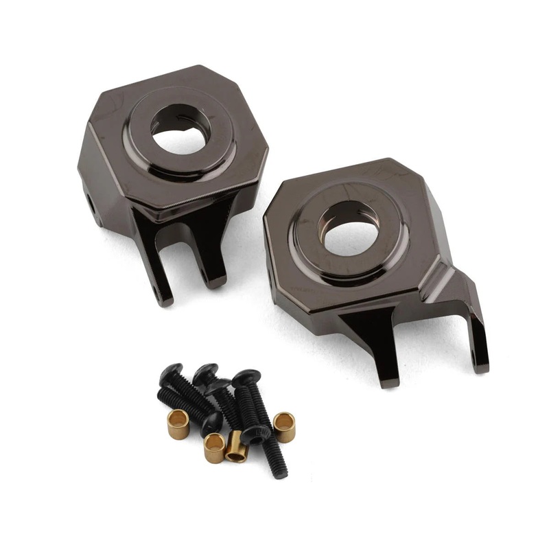 SSD RC VS4-10 Straight Axle Brass Knuckles (Gunmetal) (2) (142g)
