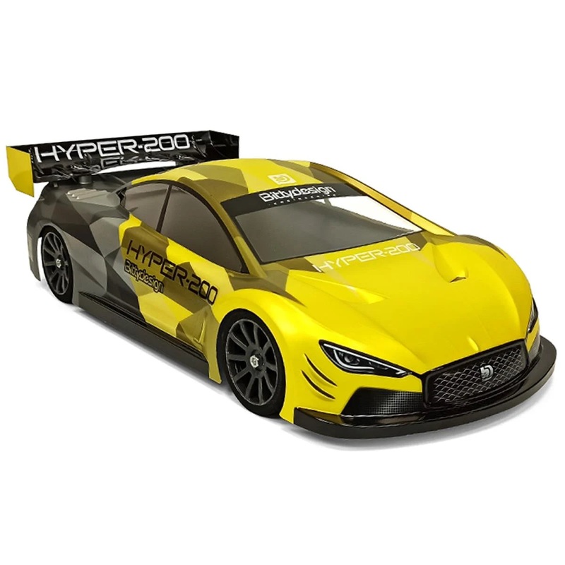 Bittydesign HYPER-200 Nitro Touring Car Body (Clear) (200mm)