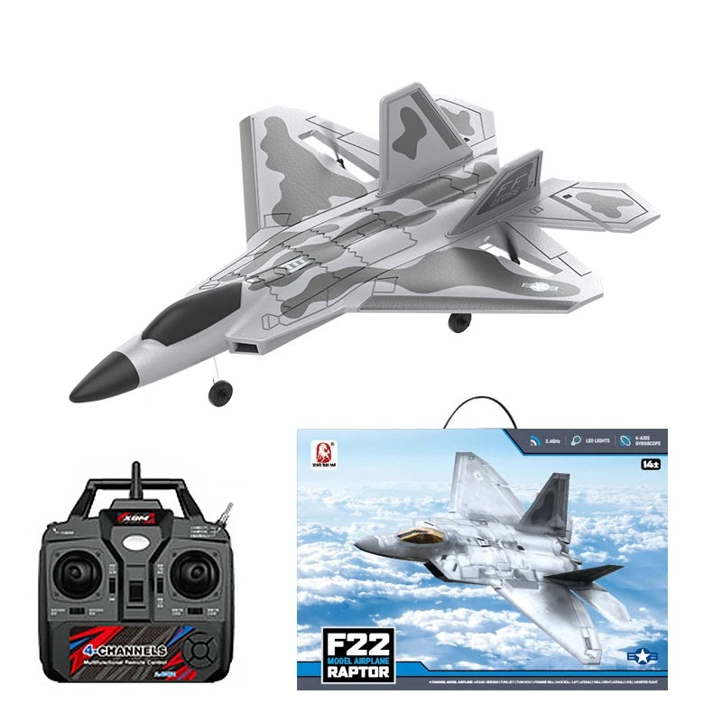 Bm22 RC F22 plane raptor 4ch Large Fighter Jet Fixed-wing Remote Control Foam Glider rtf F22-Fighter