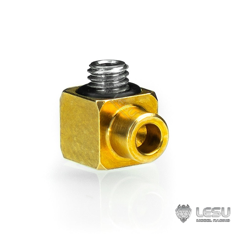 Brass Welding Nozzle for LESU 1/14 RC Hydraulic Equipment Radio Controlled Car DIY Model 2mmx1mm Oil Hose Spare Parts