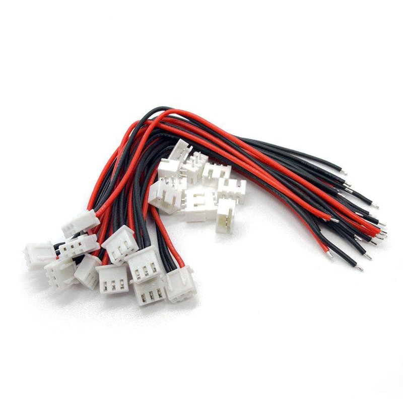 2S Balance Lead JST-XH 2S1P Balance Connector Male/Female Plug – 10 Pack