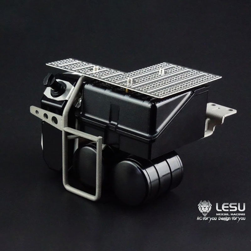 LESU Metal Battery Box Case Air Tank Urea Tank Set for 1/14 1851 3363 Radio Control DIY Tractor RC Truck Dumper Car Model Accessory A
