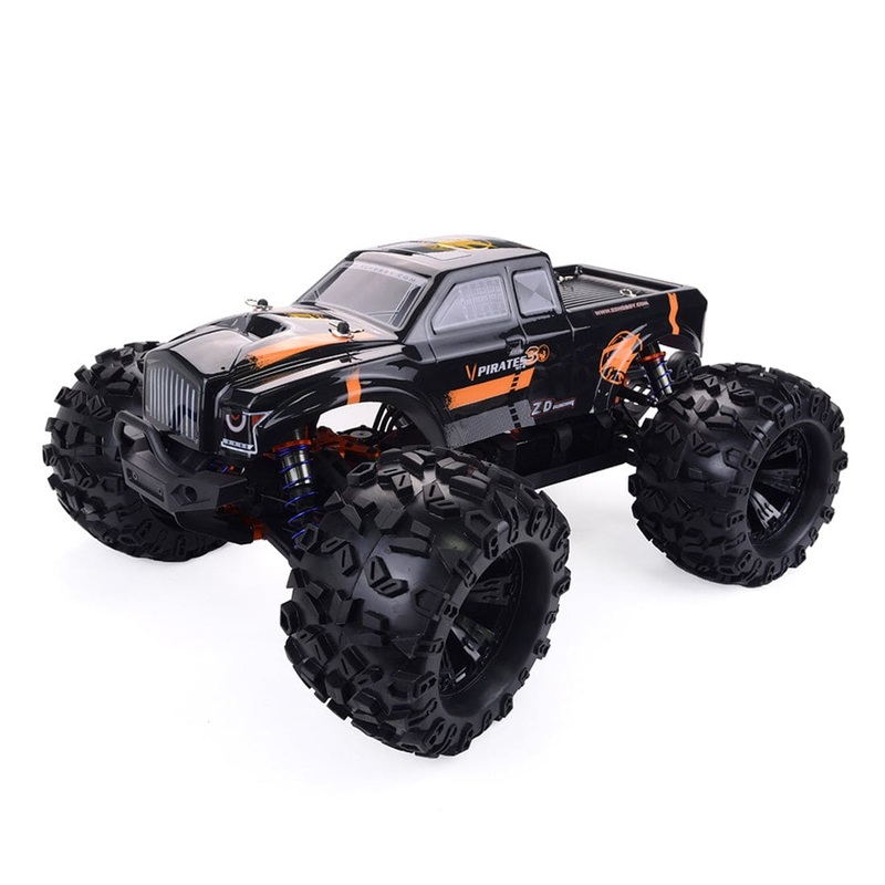 ZD Racing MT8 Pirates3 1/8 2.4G 4WD 90km/h Brushless Motor RC Car Monster Off-road Truck Black