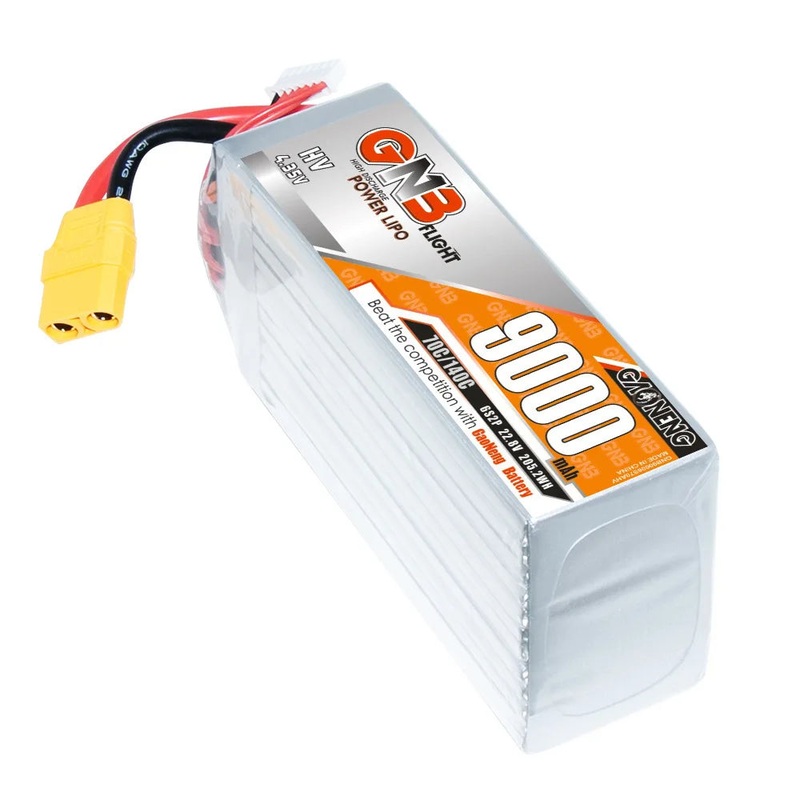 GaoNeng GNB 6S HV 22.8v 9000mAh 70C/140C High Capacity Lipo Battery For FPV Racing Drone 1Pcs XT90S
