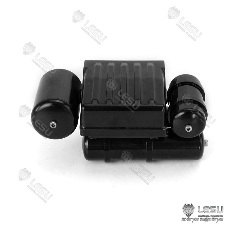LESU Metal Battery Box Compartment Air Tank for 1/14 Tamiya Remote Control Dumpers Tractor Truck Emulated Car Model DIY Toys Parts A