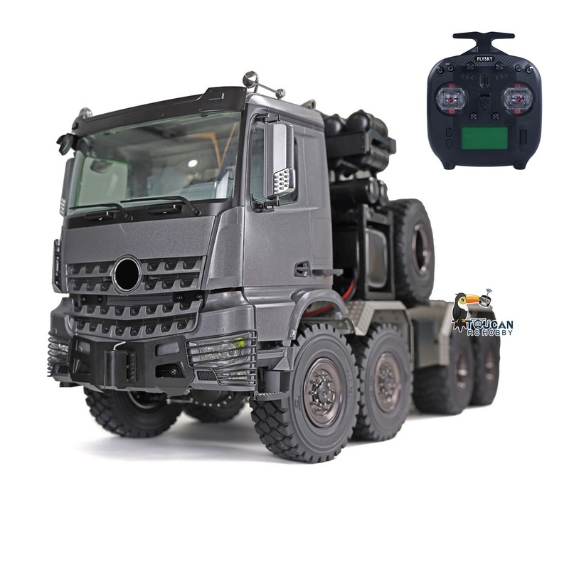 TOUCAN 1/14 Almost-Ready-To-Run Metal 8*8 Off-Road RC Tractor Radio Controlled Truck Hobby Models Differential Lock Gearbox Servo
