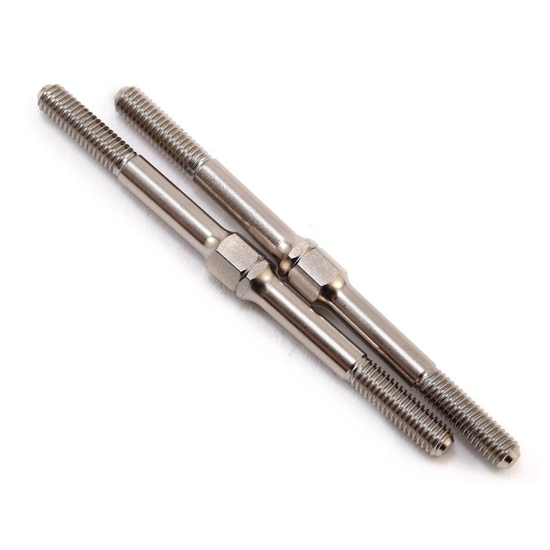 Yokomo 48mm Hard Steel Turnbuckle (2) (Nickel) SD-TB48NA | YOKSD-TB48NA