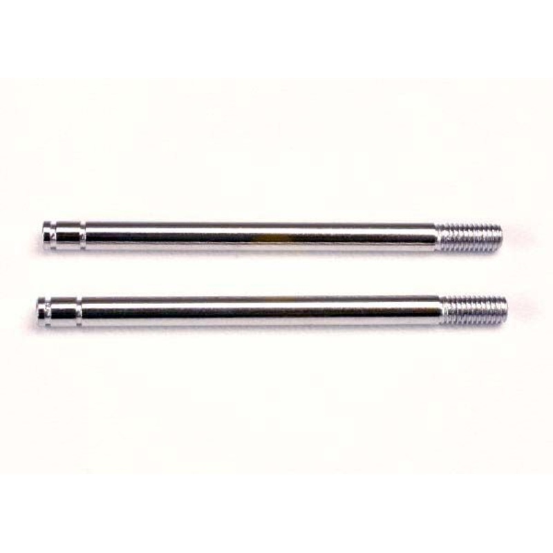 1664 Traxxas Shock Shafts, Steel, Chrome Finish (Long) (2)