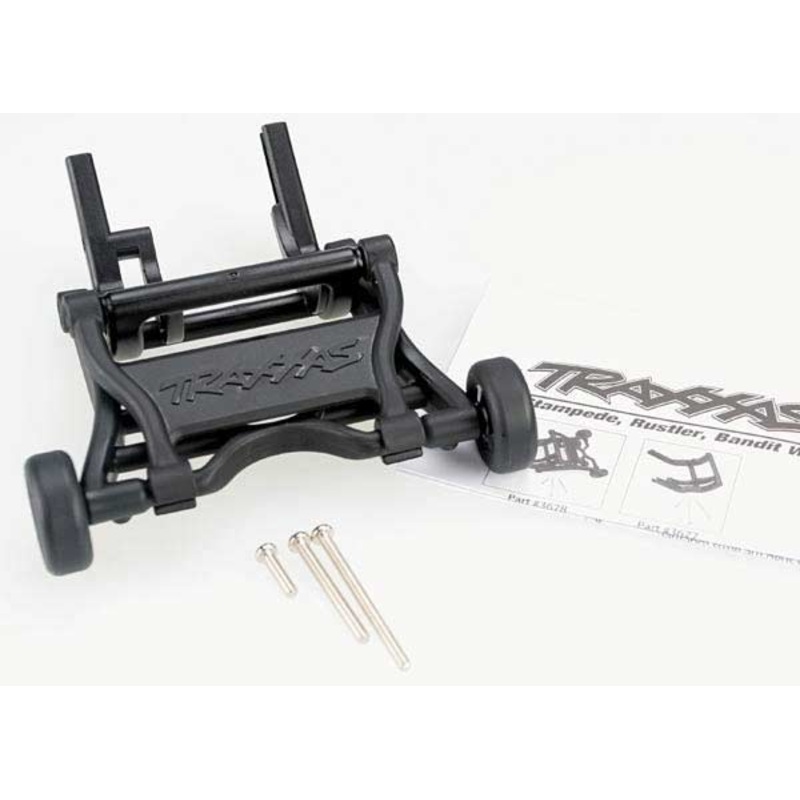 Wheelie bar, assembled (black) (fits Slash, Stampede, Rustler, Bandit series)