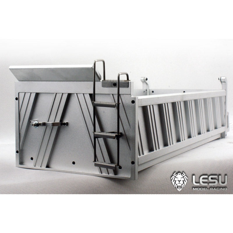 LESU 450MM 400MM Full Metal Cargo Bucket Container for Radio Control 8*8 6×6 Hydraulic Dumper Lorry Tipper 1/14 Truck TAMIIYA Car 1PC 450MM Metal Bucket A for 8×8 Dumper
