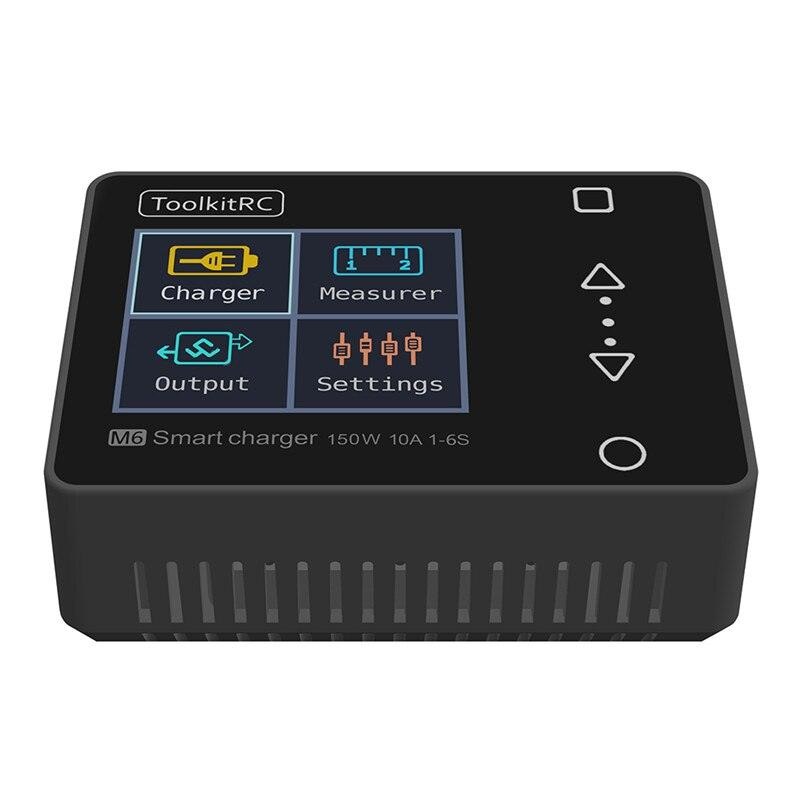 ToolkitRC M6 Charger – DC 150W 10A LCD 2S – 6S Lipo Battery Smart Balance Charger Discharger For Fpv RC Racing Drone Model Spare Part