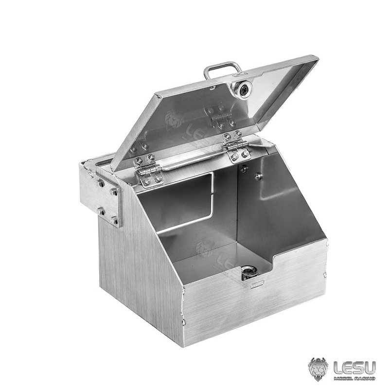 LESU Metal Toolbox Openable for 1/14 RC Hydraulic Dump Remote Controlled Truck Electric Tractor Simulation Car DIY Model