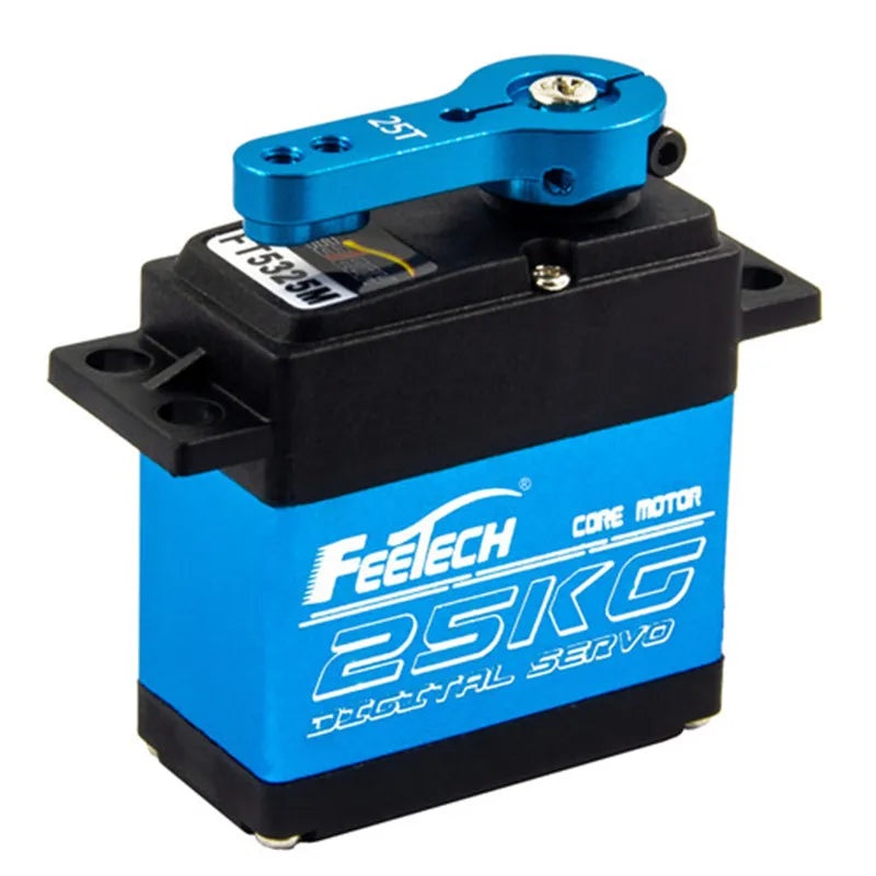 Feetech FT5325 – 7.4V 25KG 180 Degree Waterproof Stainles gear High Torque RC Servo for RC Robotic Arm DIY Baja Car 1/10 Scale Crawler Truck Default Title