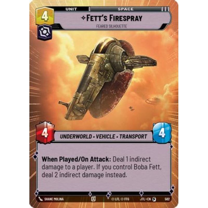 Fett’s Firespray – Feared Silhouette (Hyperspace) (502) – Jump to Lightspeed