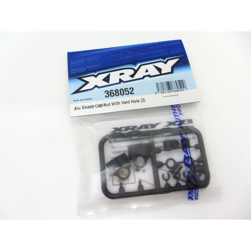 368052 Xray Alu Shock Cap Nut with Vent Hole