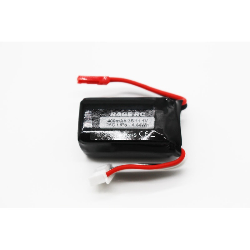 A1632 – 3S 11.1V 400mAh LiPo with JST plug; P-51D BL
