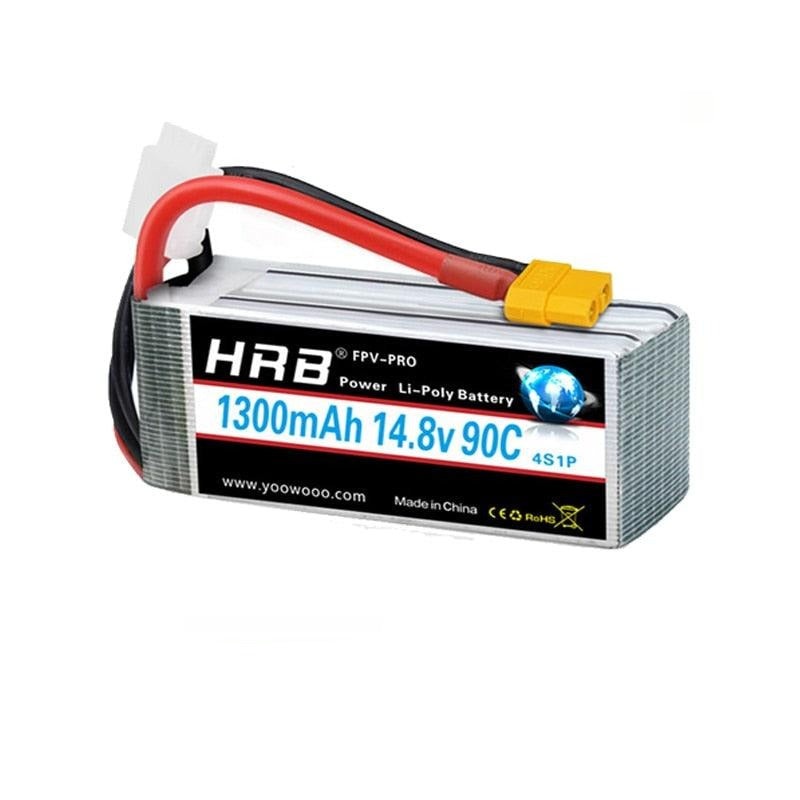 HRB Battery Lipo 2S 3S – 1300mah 4S 5S 6S 1500mah 1800mah 2200mah 2600mah 7.4V 11.1V 14.8V 18.5V 22.2V For Drone FPV Airplanes 2S 1300mah 90C XT60 China