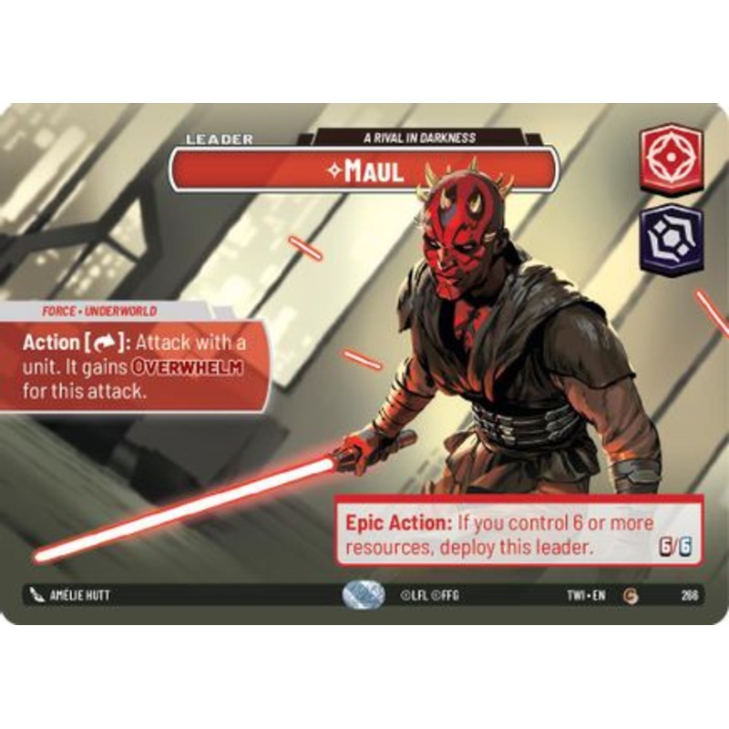 Maul – A Rival in Darkness (Showcase) (266) – Twilight of the Republic Foil