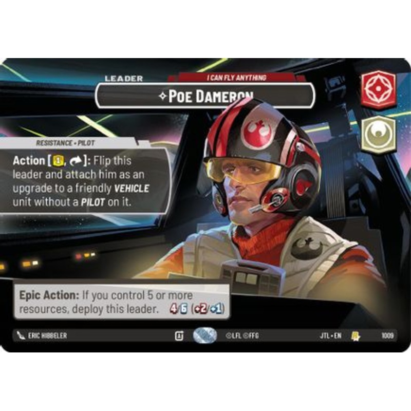 Poe Dameron – I Can Fly Anything (Showcase) (1009) – Jump to Lightspeed Foil