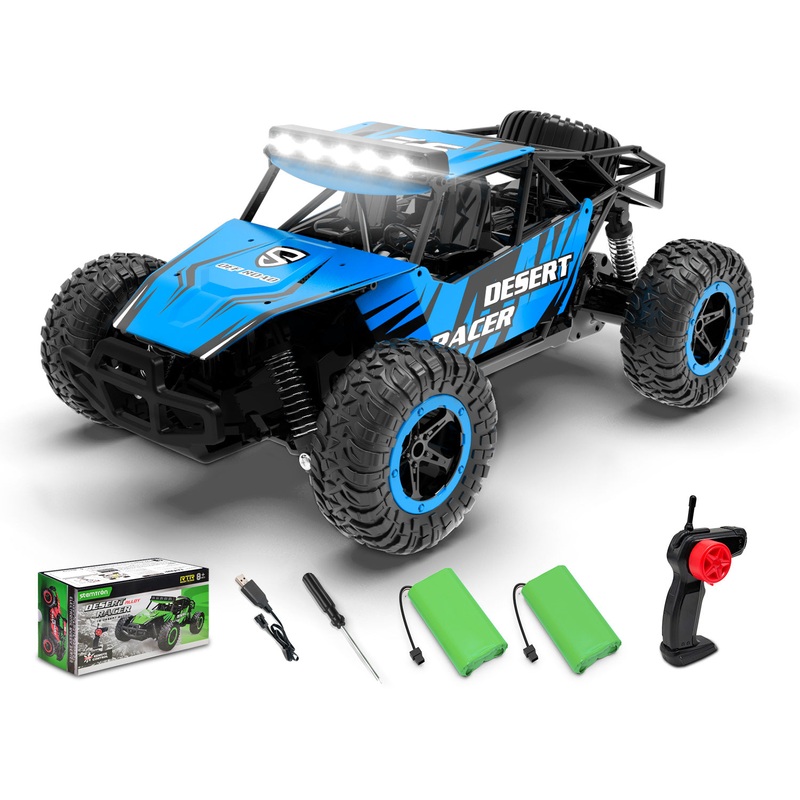 Racent 1:16 Scale All-Terrain Remote Control Rock Crawler Desert Racer (blue) Blue Ready To Run