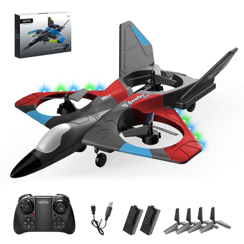 4D-V27 RC Airplane Toys Wifi Version Red with 2 Battery