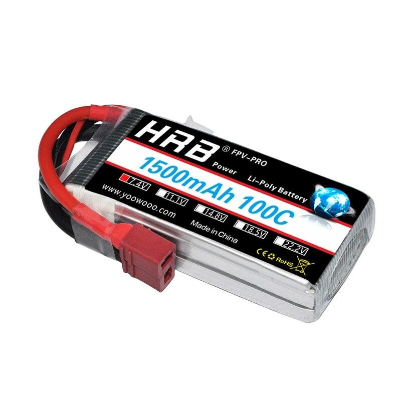 HRB 2S 7.4V 1500mah Lipo Battery – 100C For  for RC FPV Car UAV Drone RC Truck RC Truggy RC Airplane With XT30/XT60/XT90 T Dean EC2/3/5 T Dean China