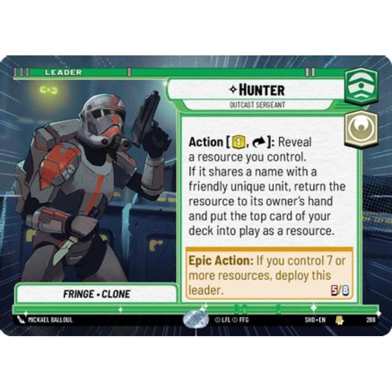 Hunter – Outcast Sergeant (Hyperspace) (288) – Shadows of the Galaxy