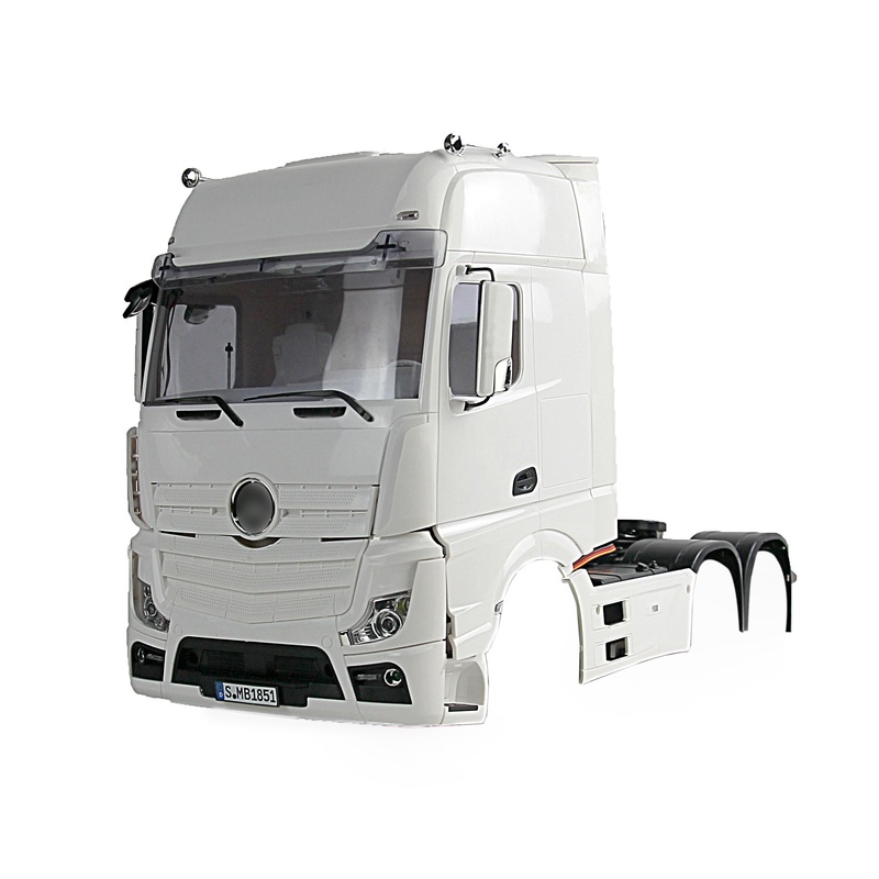 1/14  Remote Controlled 3Axles 2Axles Unassembled Car Cabin Body Shell DIY for Tractor RC Truck Electric Model Cars 1Set Unassembled & Unpainted Cabin for 3Axles Tractor Truck