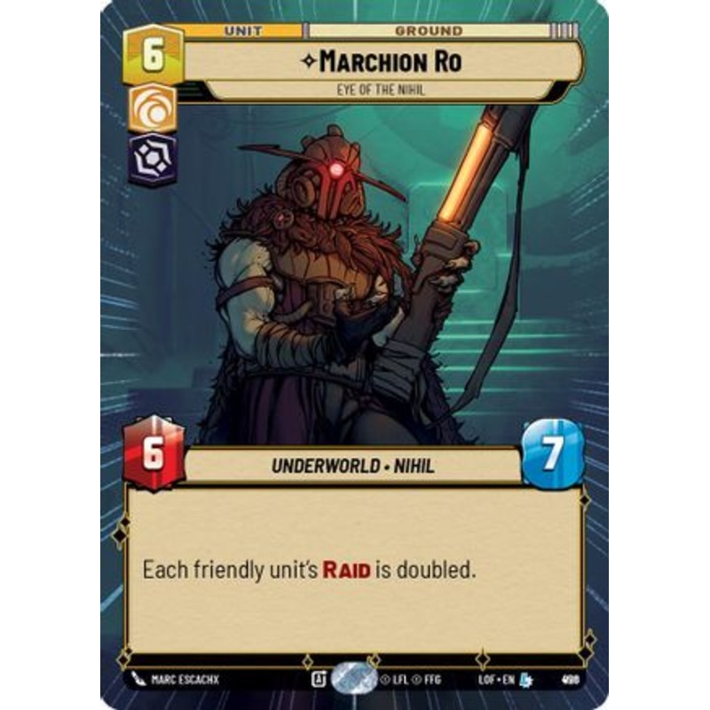 Marchion Ro – Eye of the Nihil (Hyperspace Foil) (926) – Legends of the Force Foil Near Mint