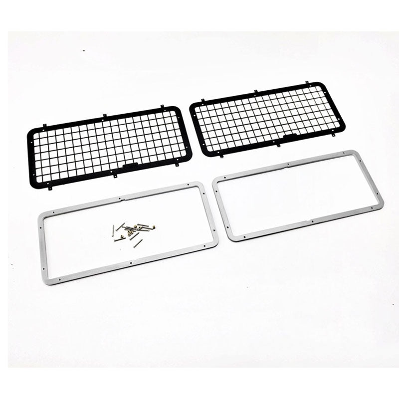 CC Hand Metal Window Protective Guard Unit for 1/10 Scale G2 D90 Remote Control Off-road Crawler Car Model 1Pair For Rear Small Window