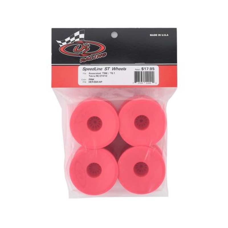 DER-SS4-AP DE Speedline ST Wheels for Associated T5M / Pink / 4pcs