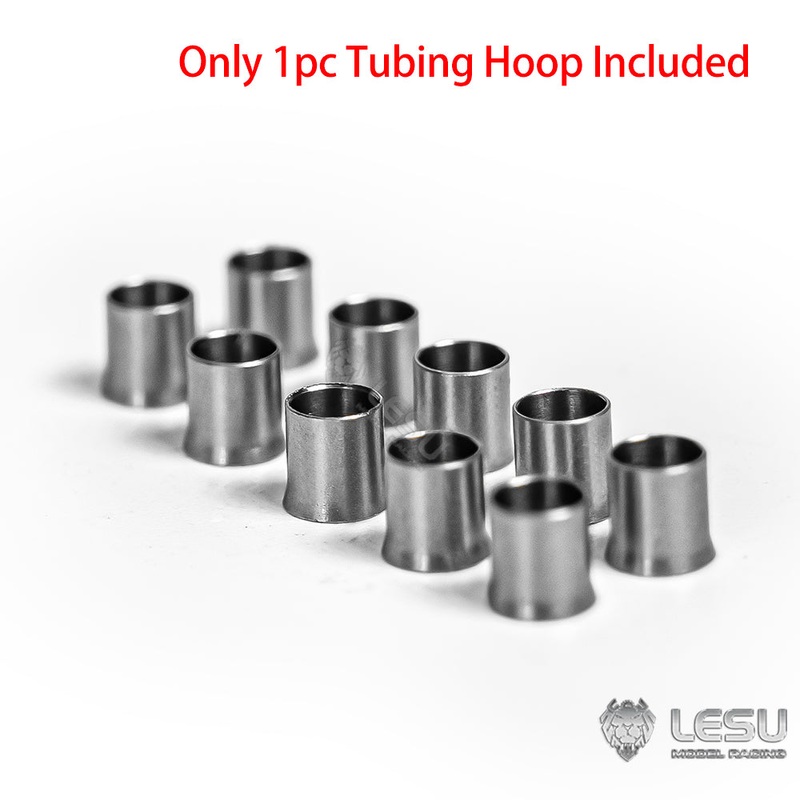 Metal Tubing Hoop 3×2/2x1mm Oil Tube Hoops 1PC for 1/14 RC Hydraulic Excavator Loader Radio Control Construction Vehicles 1PC Tubing Hoop for 3x2mm Oil Pipe