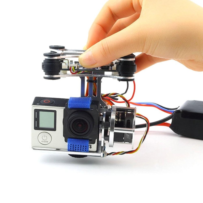 Super Light Brushless Gimbal Camera Frame + 2 Motors +Controller 160G For DJI Phantom Gopro 3 4 Gimbal Camera